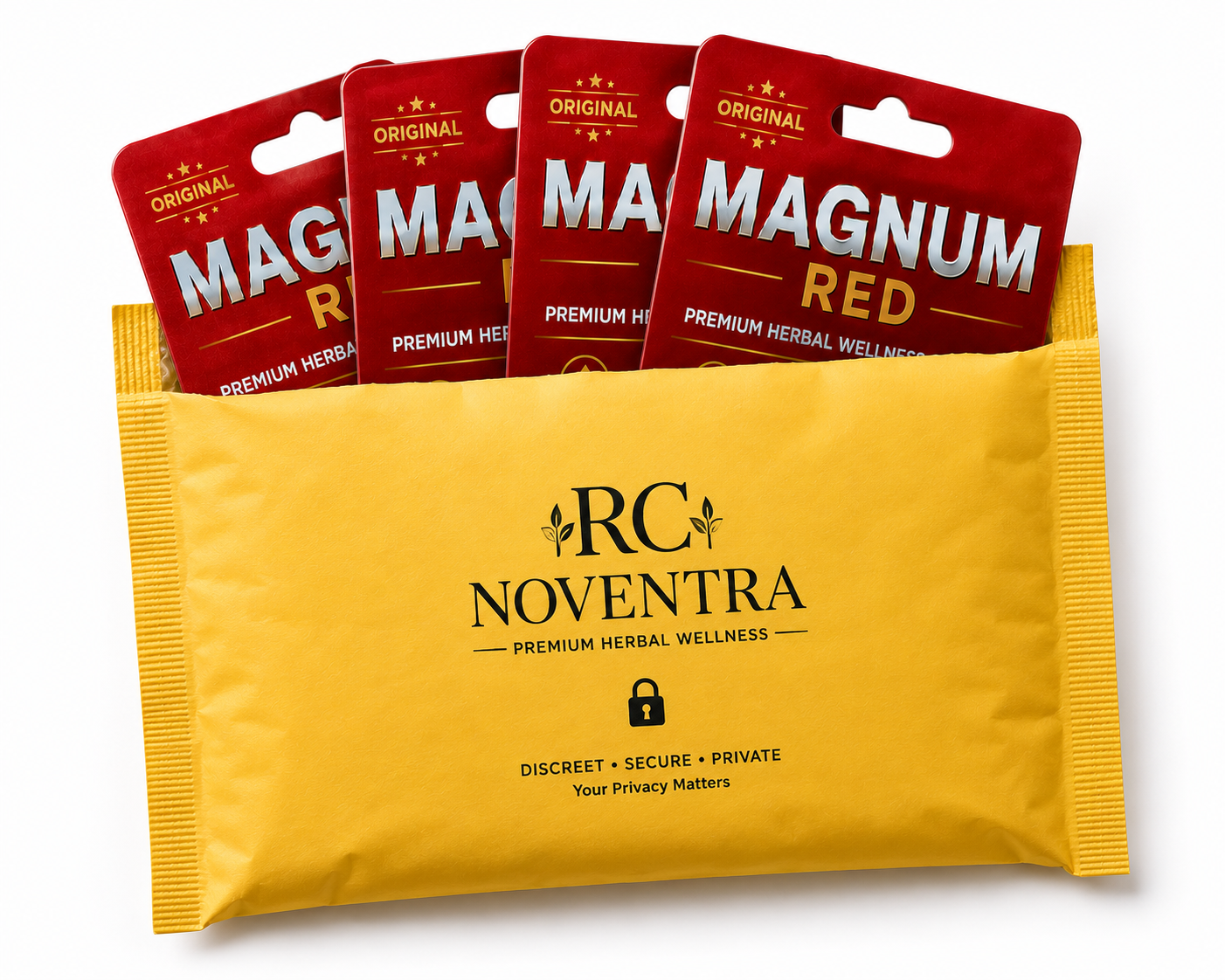 Magnum Red Herbal Wellness Capsules – 4 Count | Premium Herbal Supplement