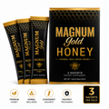 Magnum Gold Honey sachets (3 count) herbal wellness honey product on clean white background